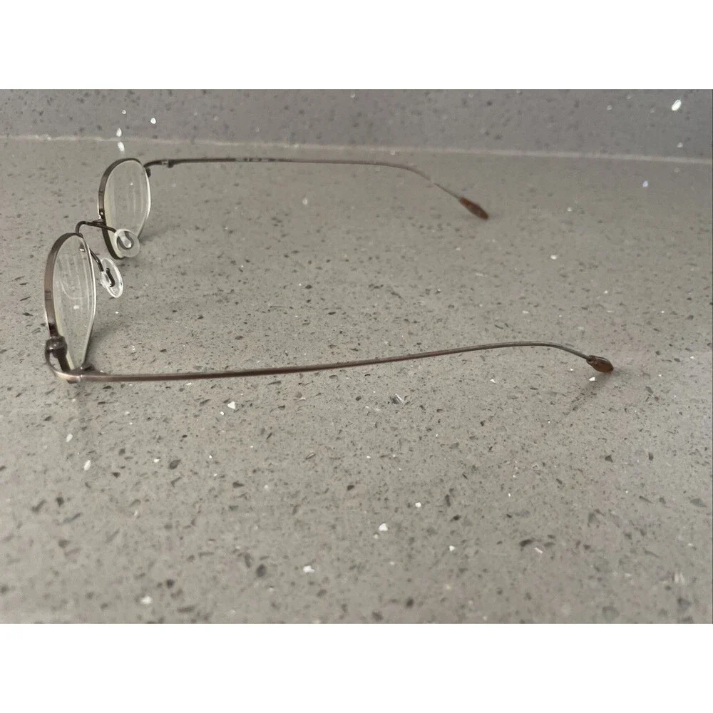 Chaps 87 03DN Gunmetal Stainless Steel Eyeglasses Frames ONLY 46-21-140 3-1